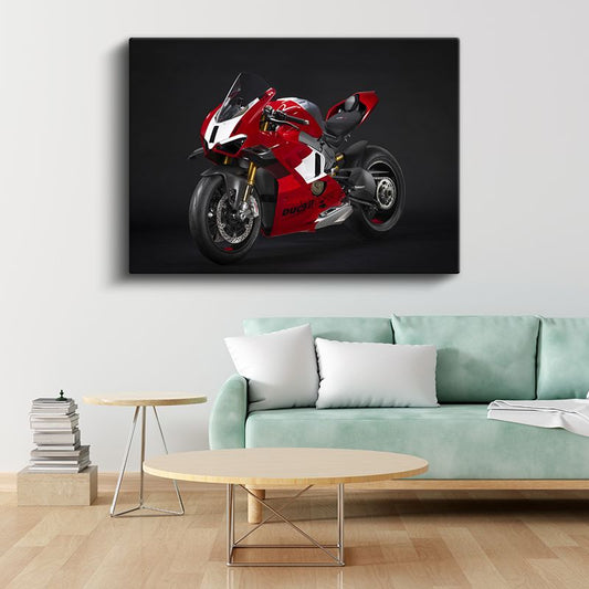 Ducati Panigale V4 - İtalyan Süper Spor Motosikleti Kanvas Tablo