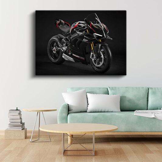 Ducati Panigale V4 - İtalyan Yarış Motosikleti Kanvas Tablo