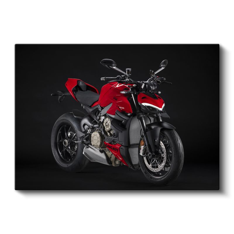 Ducati Streetfighter V4 - Kırmızı İtalyan Güç Motosikleti Kanvas Tablo