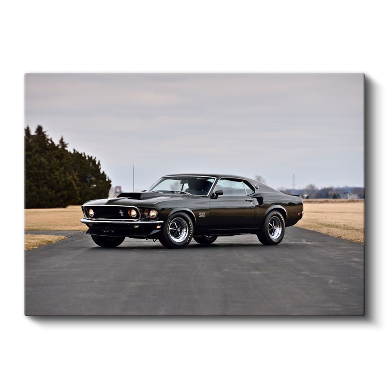 Ford Mustang Boss 429 - Amerikan Klasik Muscle Car Kanvas Tablo
