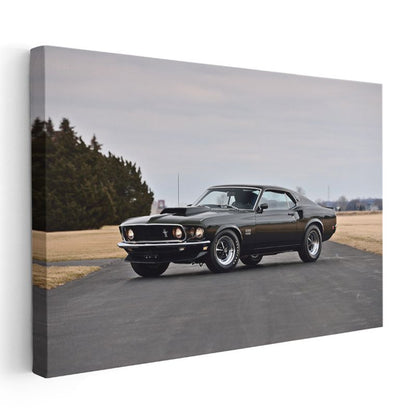Ford Mustang Boss 429 - Amerikan Klasik Muscle Car Kanvas Tablo