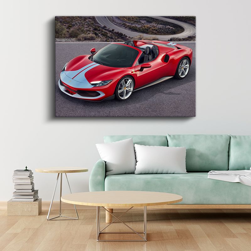 Ferrari 296 GTB - İtalyan Spor Otomobil Kanvas Tablo