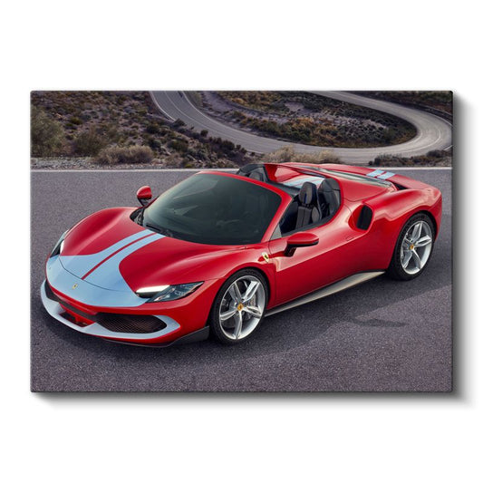 Ferrari 296 GTB - İtalyan Spor Otomobil Kanvas Tablo