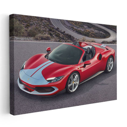 Ferrari 296 GTB - İtalyan Spor Otomobil Kanvas Tablo