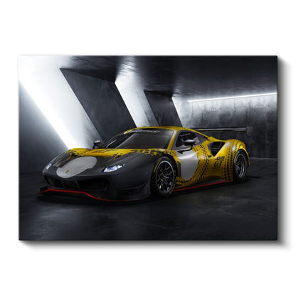 Ferrari 488 GT Modificato - Yarış Otomobili Kanvas Tablo