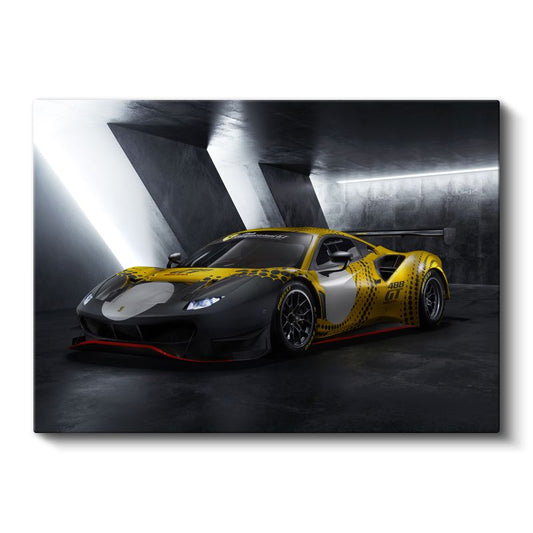 Ferrari 488 GT Modificato - Yarış Otomobili Kanvas Tablo