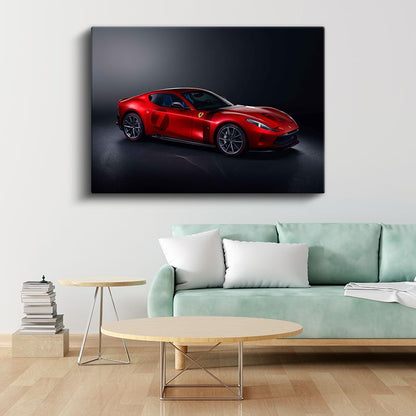 Ferrari Roma - Kırmızı İtalyan Grand Tourer Kanvas Tablo