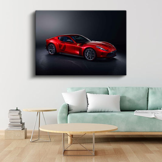 Ferrari Roma - Kırmızı İtalyan Grand Tourer Kanvas Tablo