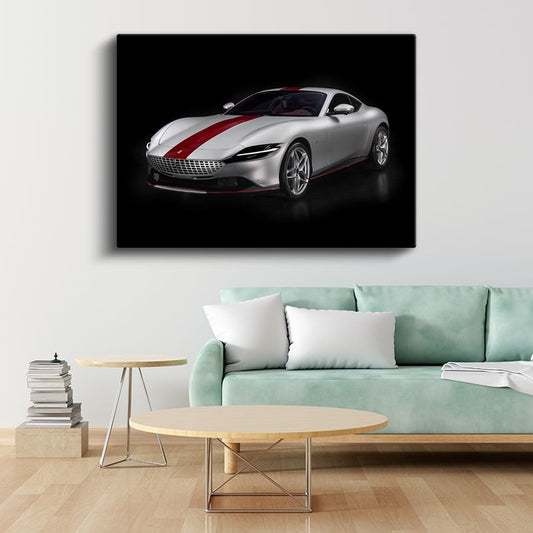 Ferrari Roma - İtalyan Tasarım Harikası Lüks Spor Otomobil Kanvas Tablo