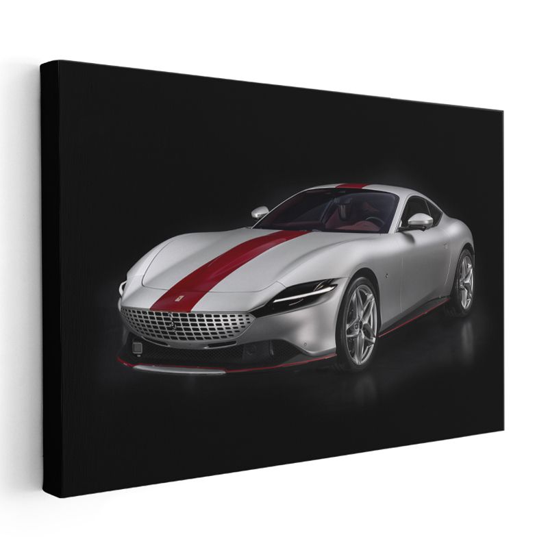 Ferrari Roma - İtalyan Tasarım Harikası Lüks Spor Otomobil Kanvas Tablo