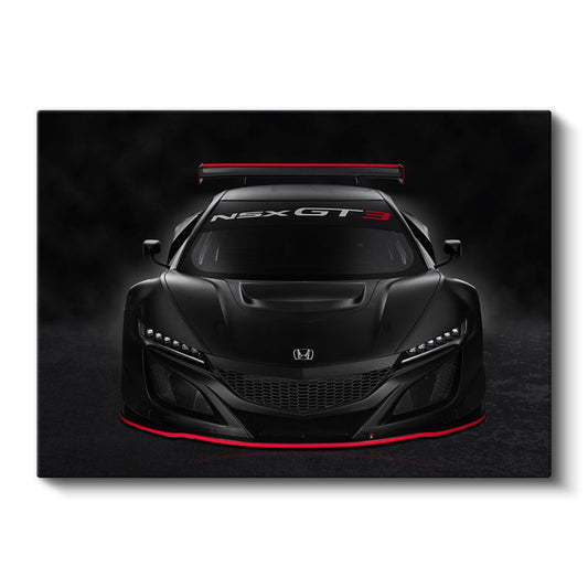 Honda NSX GT3 - Yarış Pistlerinin Siyah İncisi Kanvas Tablo