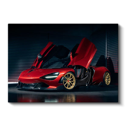 McLaren 720S - Kelebek Kapılı Lüks Spor Otomobil Kanvas Tablo