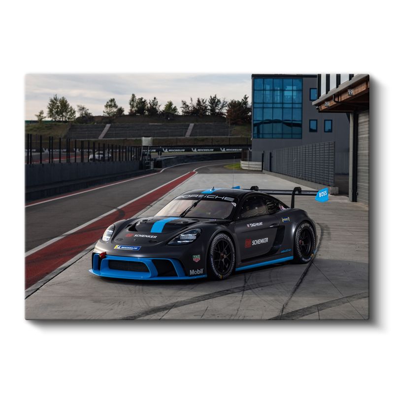 Porsche 911 GT3 - Yarış Pistinde Profesyonel Yarış Otomobili Kanvas Tablo