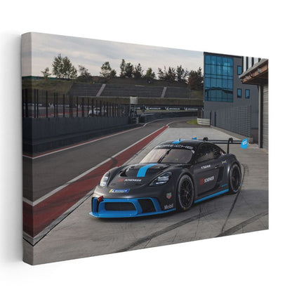 Porsche 911 GT3 - Yarış Pistinde Profesyonel Yarış Otomobili Kanvas Tablo