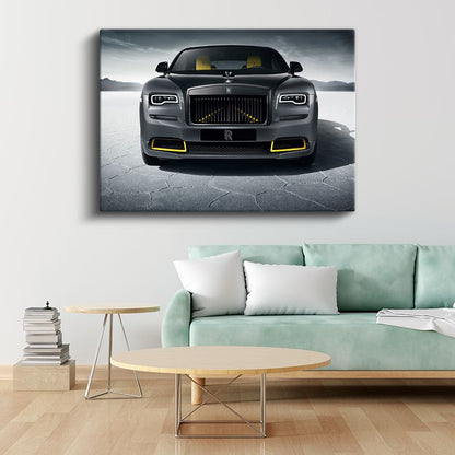 Rolls-Royce Wraith - Tuz Gölü Manzaralı Lüks Sedan Kanvas Tablo