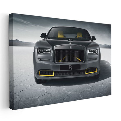 Rolls-Royce Wraith - Tuz Gölü Manzaralı Lüks Sedan Kanvas Tablo