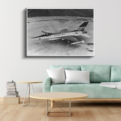 F-16 Savaş Uçağı - Klasik Amerikan Askeri Jet Kanvas Tablo