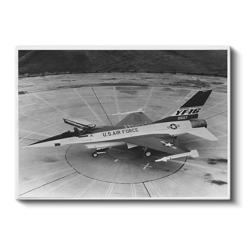 F-16 Savaş Uçağı - Klasik Amerikan Askeri Jet Kanvas Tablo