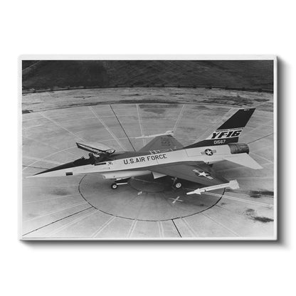 F-16 Savaş Uçağı - Klasik Amerikan Askeri Jet Kanvas Tablo