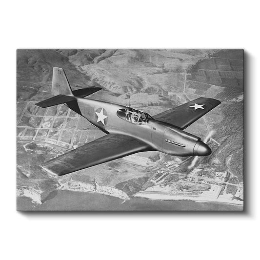 P-51 Mustang - Efsanevi Savaş Uçağı Kanvas Tablo