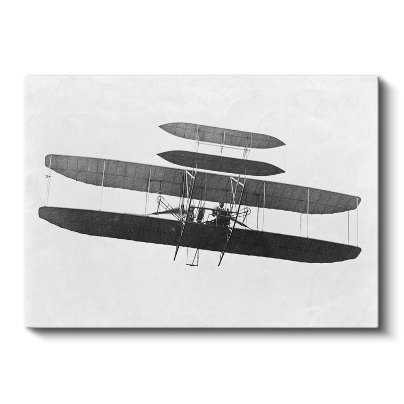Wright Kardeşler Uçağı - Havacılık Tarihinin İlk Adımları Kanvas Tablo