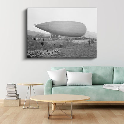 Zeplin - Tarihi Hava Gemisi Kanvas Tablo
