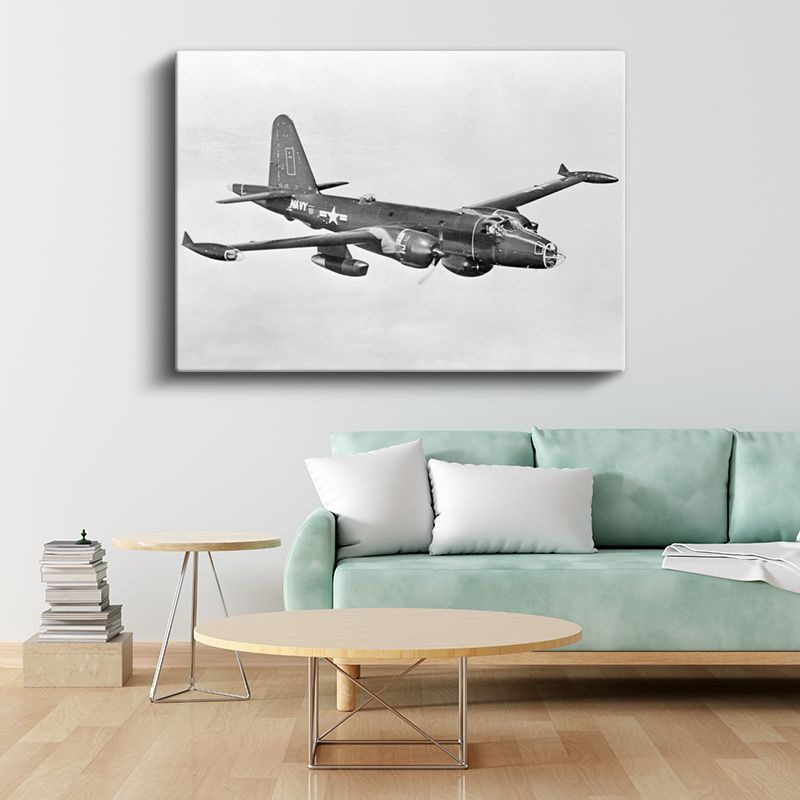 Askeri Bombardıman Uçağı - Klasik Deniz Kuvvetleri Hava Aracı Kanvas Tablo