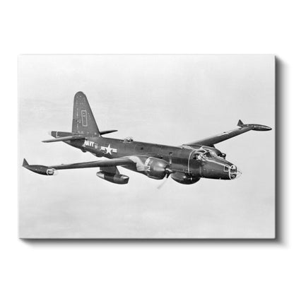 Askeri Bombardıman Uçağı - Klasik Deniz Kuvvetleri Hava Aracı Kanvas Tablo