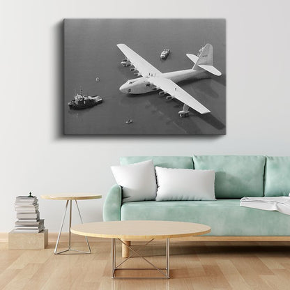 Hughes H-4 Hercules - Efsanevi Deniz Uçağı Kanvas Tablo