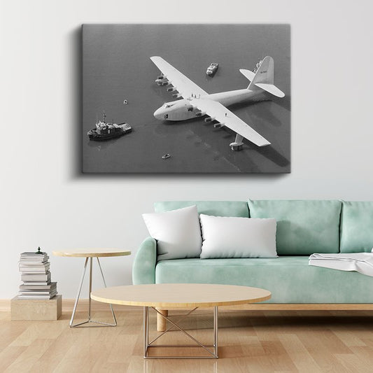 Hughes H-4 Hercules - Efsanevi Deniz Uçağı Kanvas Tablo