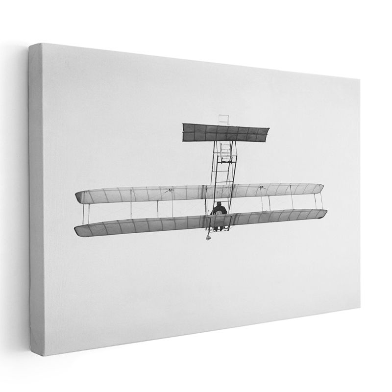 Çift Kanatlı Uçak - Erken Dönem Havacılık Tasarımı Kanvas Tablo
