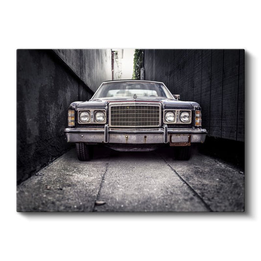 Ford LTD - Dar Sokakta Klasik Amerikan Sedan Kanvas Tablo