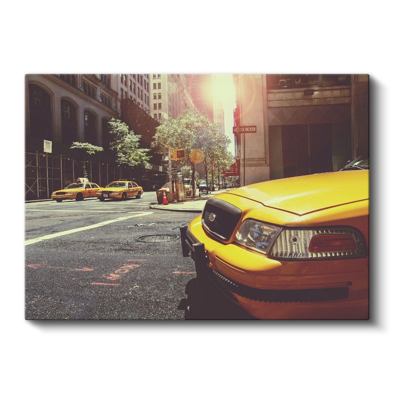 Ford Crown Victoria - New York Sarı Taksi Ön Görünüm Kanvas Tablo