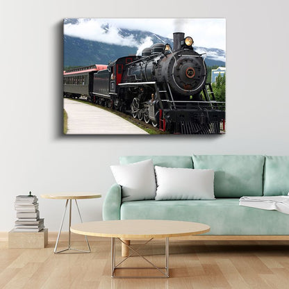 Buharlı Lokomotif Z3 - Klasik Demiryolu Taşıtı Kanvas Tablo
