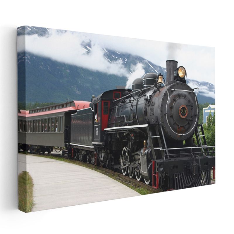 Buharlı Lokomotif Z3 - Klasik Demiryolu Taşıtı Kanvas Tablo