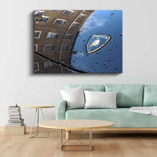 Lamborghini Amblem - İtalyan Süper Otomobil Logosu Kanvas Tablo