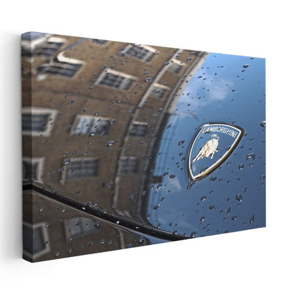 Lamborghini Amblem - İtalyan Süper Otomobil Logosu Kanvas Tablo