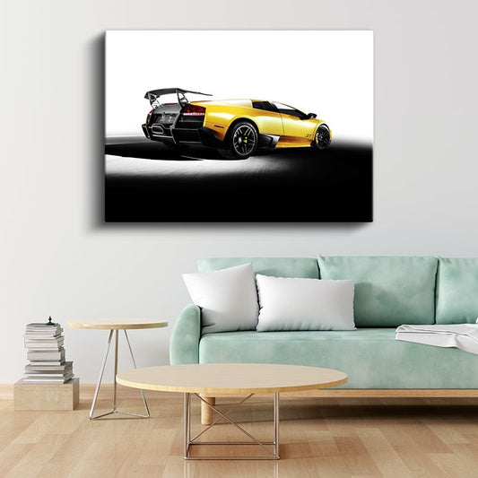 Lamborghini Murcielago SV - Arka Görünüm Spor Otomobil Kanvas Tablo
