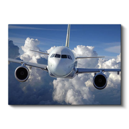 Yolcu Uçağı - Gökyüzünün Zarif Hakimi Kanvas Tablo