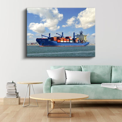 Konteyner Gemisi - Uluslararası Ticaretin Deniz Devi Kanvas Tablo