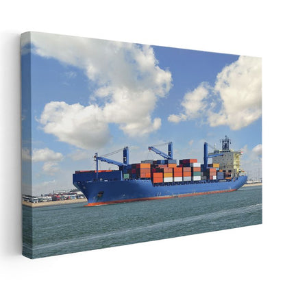 Konteyner Gemisi - Uluslararası Ticaretin Deniz Devi Kanvas Tablo