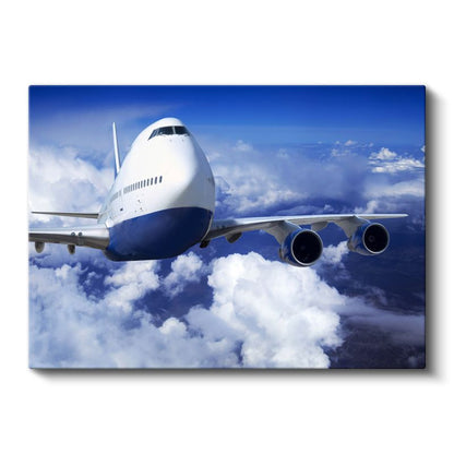 Boeing 747 Jumbo Jet - Bulutların Üzerinde Seyrüsefer Kanvas Tablo
