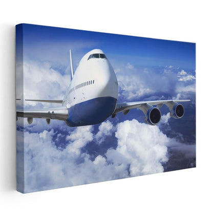 Boeing 747 Jumbo Jet - Bulutların Üzerinde Seyrüsefer Kanvas Tablo