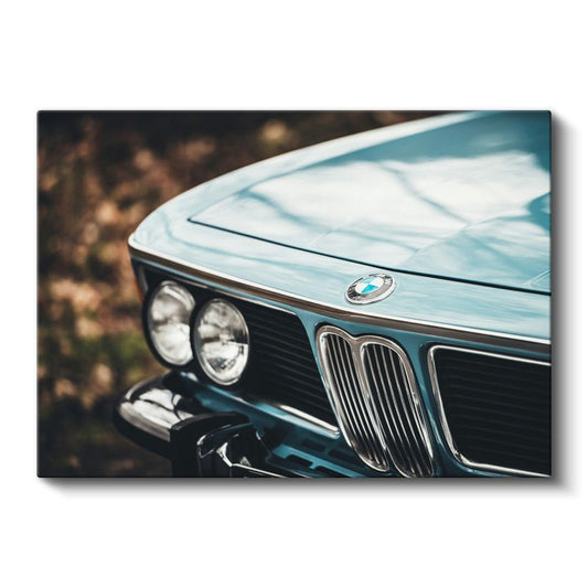 BMW Klasik - Vintage Alman Otomobil Ön Detay Kanvas Tablo