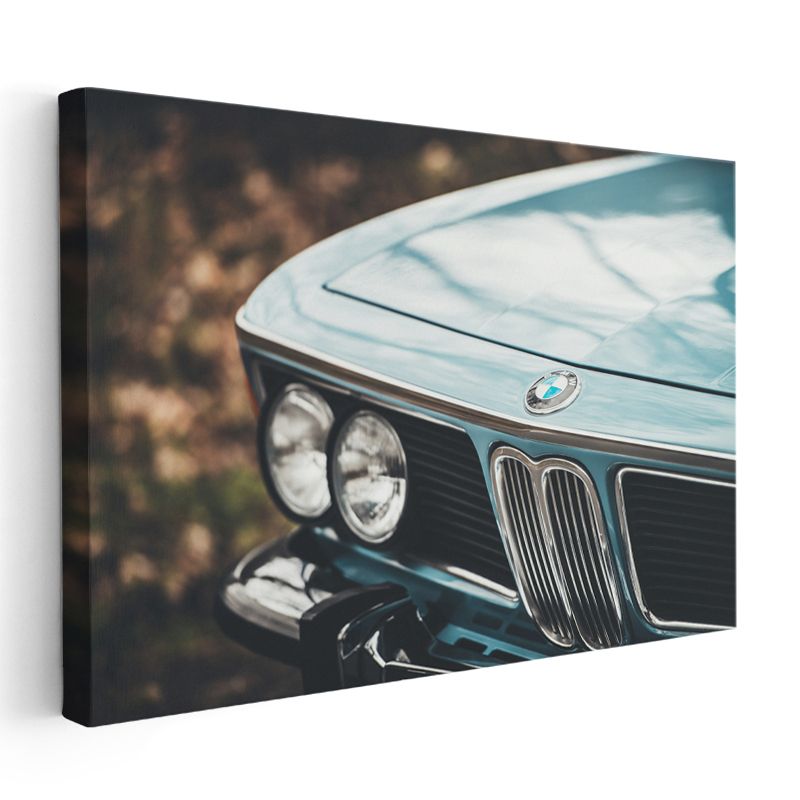 BMW Klasik - Vintage Alman Otomobil Ön Detay Kanvas Tablo