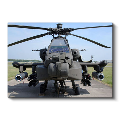 Apache Helikopter - Askeri Hava Aracı Kanvas Tablo
