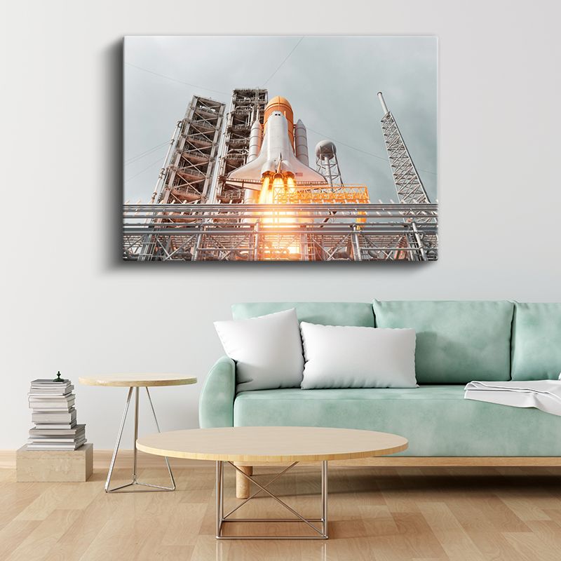 NASA Uzay Mekiği - Fırlatma Anı Kanvas Tablo