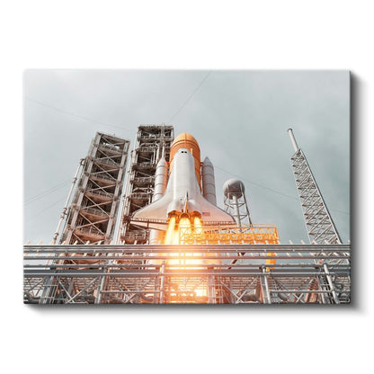 NASA Uzay Mekiği - Fırlatma Anı Kanvas Tablo