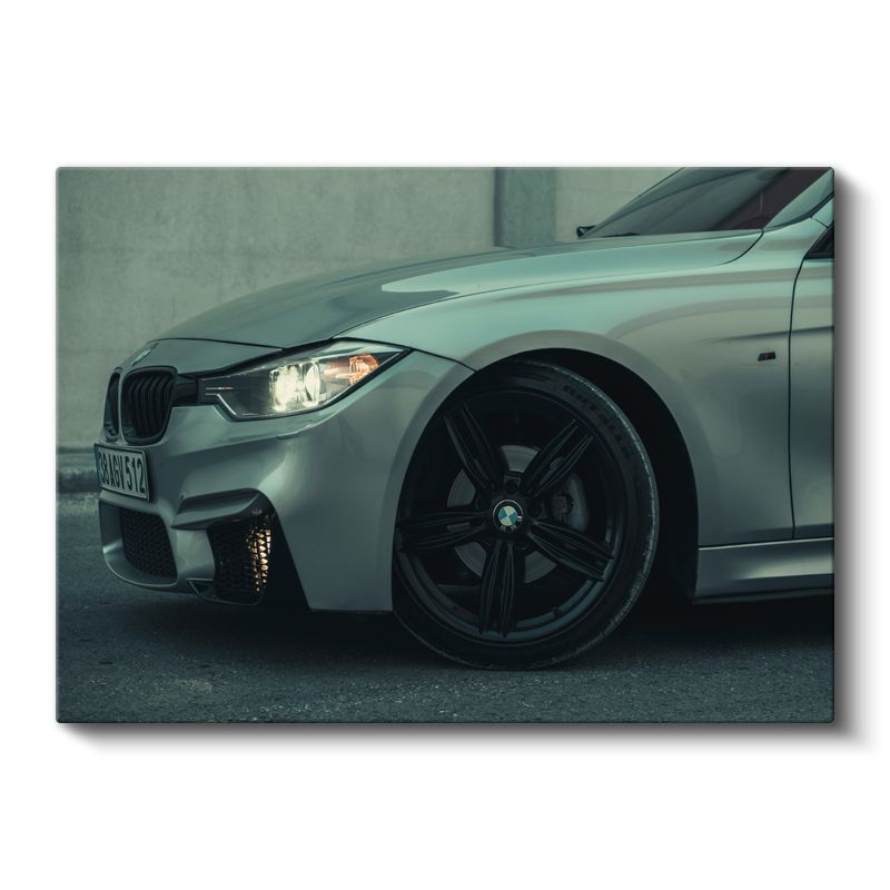 BMW 3 Serisi - Lüks Alman Sedan Detayı Kanvas Tablo