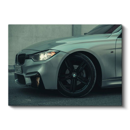 BMW 3 Serisi - Lüks Alman Sedan Detayı Kanvas Tablo